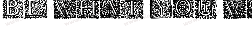 Be what you want to be.字体转换
